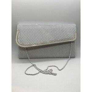 Vintage Women Clutch Metal Mesh Evening Purse for Party 10x6”